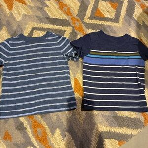 Blue stripe shirts baby boys